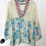 Sundance  Womens Silk Embroidered Fairy Boho Peasant Top Size X Small Artisan Photo 0