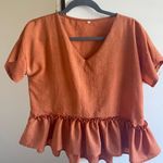 SheIn Ruffle Peplum Top Photo 0