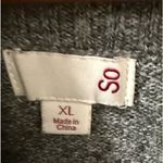 SO  Charcoal Cowl Neck Sweater – Women’s XL Photo 2