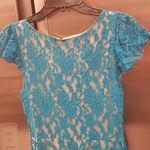 Lulus 💕LULU*S💕 Made to Love Teal Lace Dress Photo 9