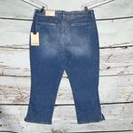 NYDJ  NWT Size 12 Blue Denim LiftxTuck Technology Chloe Capri Crop Jeans Photo 1