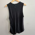 Free People Intimately All the Time Linen Blend Black Tank Top Sleeveless Shirt Photo 6