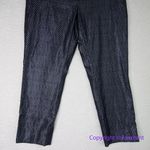 White House | Black Market New! METALLIC JACQUARD SLIM ANKLE PANTS, size 6S Photo 4
