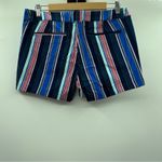a.n.a . A New Approach Navy Blue Multicolor Striped Twill Shorts Size 8 Photo 1