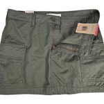 Levi's '94 Cargo Twill Mini Skirt Olive Green 27 NWT Photo 4