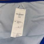 Cupshe Women's  rushed High Waist Bikini Bottoms Size Large Blue Color Photo 3