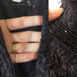 Carmen Marc Valvo  Mesh Insert Lace Cocktail Dress Photo 6