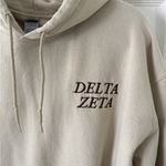 Delta Zeta Hoodie Tan Size L Photo 1