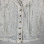 Urban Outfitters UO Out from Under Women’s Ivory Knit V-neck Cropped Cardigan - Small Photo 2