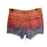 Hot Point Tie Dye Distressed Studded Cut Off Jean Shorts Orange Size 29 Photo 1