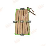 Worthington NEW  Brown Linen Striped Wrap Pencil Skirt Size 12  Side Tie Lined Photo 7