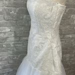 Sonia Cholette Elegant White Strapless Wedding Dress Size 10 Photo 4