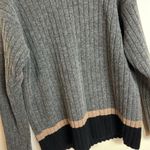 Paradox wool blend cozy ribbed long sleeve pullover sweater size large Photo 3