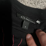 Armani Exchange Women's Tee Shirt Dress with Logo Lettering , Black small Photo 9