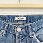 Moussy Vintage Isko Distressed Mid Rise Raw Hem Jeans Designer Ridgewood Blue 26 Photo 5