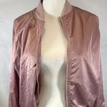 Fabletics  pink satin breathable Eva reversible bomber active jacket size small Photo 6