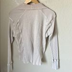 Free People Ashton beige zip Henley thermal Photo 6