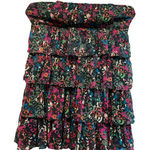 Twenty One Strapless Ruffle Dress Multicolor Leopard Print Party Cocktail Photo 0