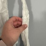 SO  White Fitted Button Down Shirt 100% Cotton Juniors Size Small Long Sleeves Photo 6