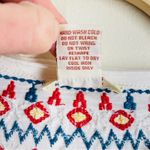 Sundance Embroidered Swing Dress Size M Cream Boho Folk Style Long Sleeve White Size M Photo 13