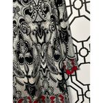 Nicole Miller Nicole By Ladies Red Black Career Style Dress Size Small Photo 4