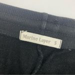 Marine layer  Mid Rise Jogger Sweatpants Loungewear: Heathered Black Photo 5