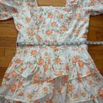 Adelyn Rae  White Floral Dress Size Large Photo 3