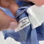 J.Crew  Slim-fit drapey button down‎ shirt luster crepe satin blue Size 6 Small Photo 6