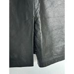ItalModa Vintage Leather Black Pencil Skirt Sz XS Photo 4