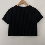 Metaphor  PINSTRIPE CROP TOP W/ POCKET Photo 3