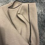 IRIS & INK Cream Sheath Dress Sleeveless Crew Neck Tan Photo 11