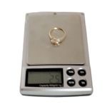 14K Rose Gold Oval Shape Morganite Cubic Zirconia Women's Ring Size 7 Photo 5