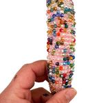 Barbie Pink Multicolor Beaded Circle Headband Photo 3
