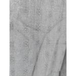 Bryn Walker Linen Black Textured Eyelet Ruffle Hem Midi Dress Women's Size Large Photo 2