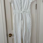 Boohoo  Denim Jumpsuit White Photo 0