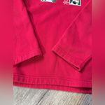 Breckenridge VTG  Christmas Snowman Quarter Zip Fleece Sweater Sweatshirt Red 1X Photo 4