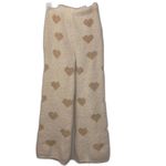 Trace & Jess Heart PJ Pants White / Pink Women Size Small Photo 1