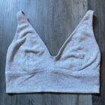 Gilly Hicks Bralette V Neck Streetwear Sporty Comfy Gray Large Photo 1