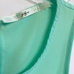 Gibson Latimer Gibson Seafoam Sleeveless Asymmetrical tank blouse Dressy Sheer- S‎ EUC Photo 3