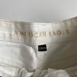 American Eagle  Outfitters • Destroyed Cuffed White Mom Shorts Photo 19