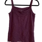 Eddie Bauer Purple Tank Top with Lace Applique Size Small Photo 0