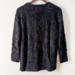 Koton Black Fuzzy Knit V Photo 7