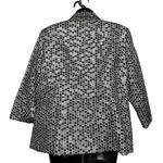 Peter Nygard  Women's Jacket Size 16 Black & Silver Polka Dot Holiday‎ Sparkle Photo 1