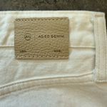 AG Adriano Goldschmied NWT AG Kora Wide Leg Raw Hem Jeans in Powder White Sz 31 $240 Photo 8
