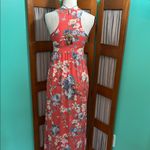 Bellamie Floral Coral Maxi Dress with pockets! Photo 6