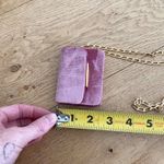 Tyler Ellis Micro Mini Candy Clutch Velvet Purse in Pink Photo 7