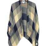 Francesca's - Buffalo Check Plaid Open-Front Shawl Photo 0