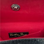 Bonita Bag New York Black Clutch Faux Reptile Skin Red Photo 2