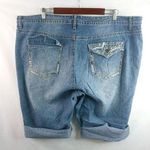 Faded Glory FG 24W Tribal Jeans Long Cutoffs Shorts Plus Photo 0