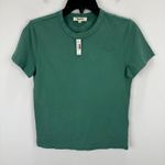 Madewell  Cotton Perfect Crewneck Tee Shirt Basics Green Womens XXS NWT Photo 1